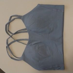 Lululemon grey/ blue sports bra